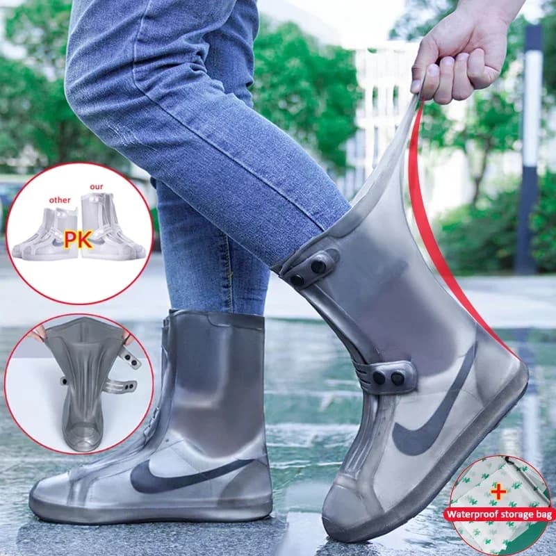 Couvre-bottes De pluie imperméable anti-dérapant couvre-chaussures Cubre Zapatos Para La Lluvia De S