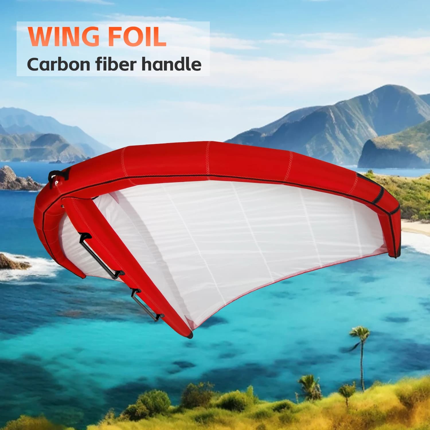 Cerf-volant gonflable personnalisé de voile de surf d'ensemble de super hydroptère