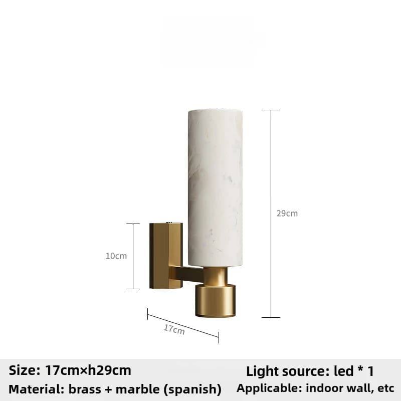 Applique murale en marbre espagnol pour entrée, lavabo, dressing, salle de bain, couloir, balcon, pe