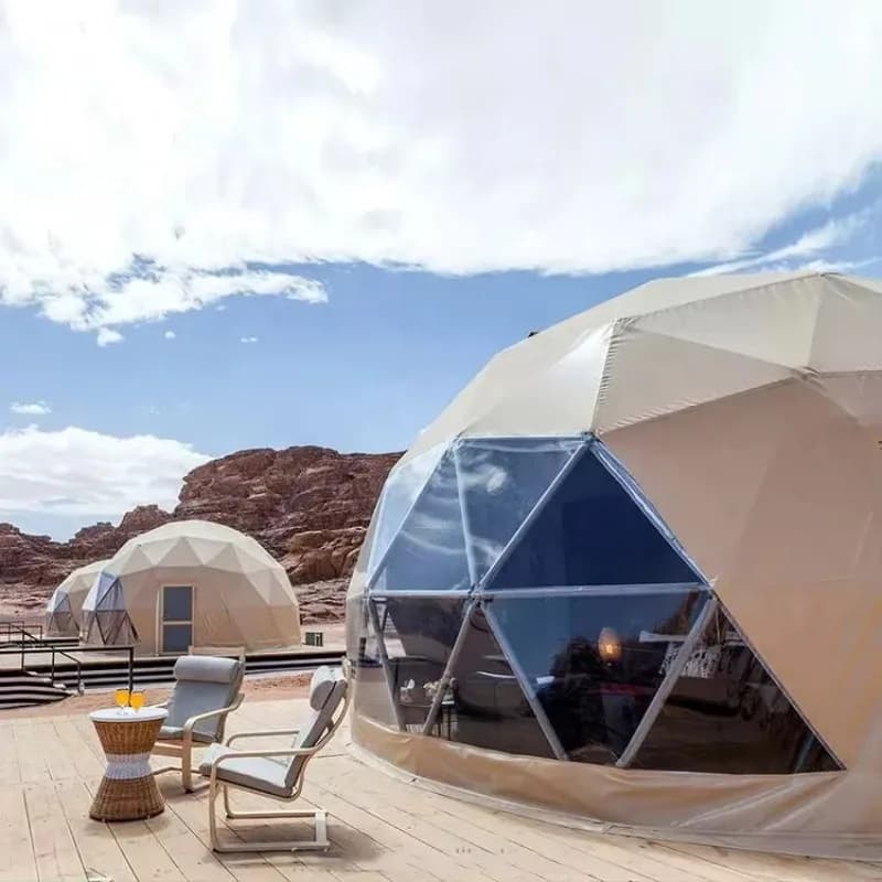 Cabane de jardin extérieure, maison en forme de dôme, tente géodésique de camping, igloo avec toit t