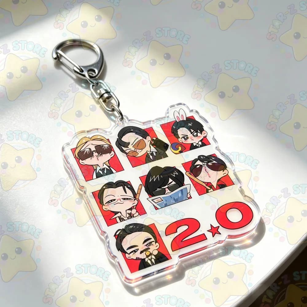 Porte-clés mignons Kpop, dessins animés Chibi, accessoires de sac, bijoux, cadeaux pour fans de mang
