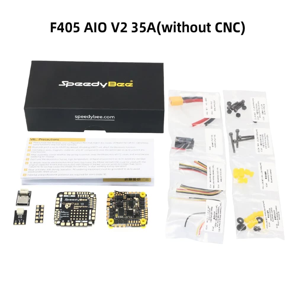 Contrôleur de vol et ESC intégré SpeedyBee F405 AIO V2 35A 40A Blue-jay 25.5x25.5 3-6S pour modèle d