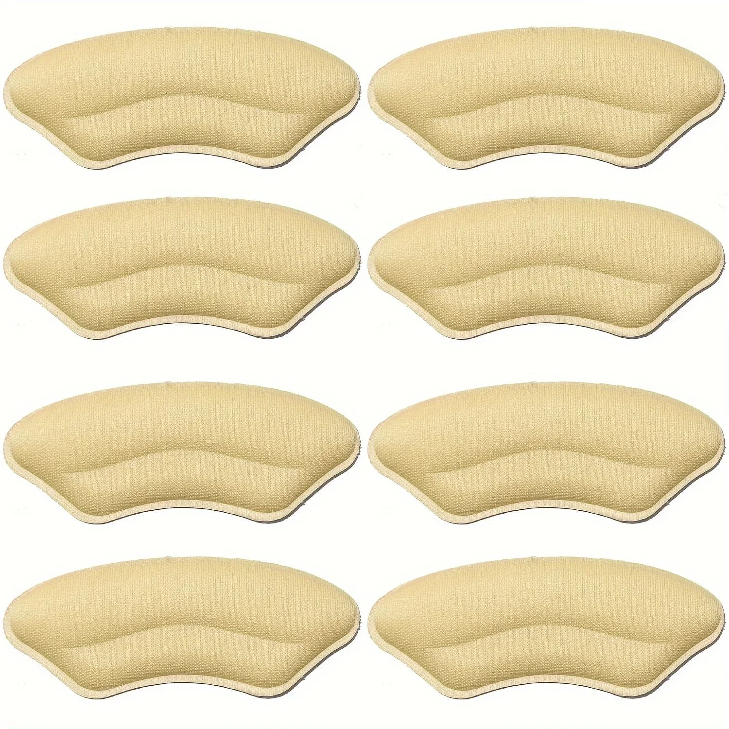 Lot de 8 coussinets de talon pour chaussures trop grandes, protections de talon auto-adhésives, inse