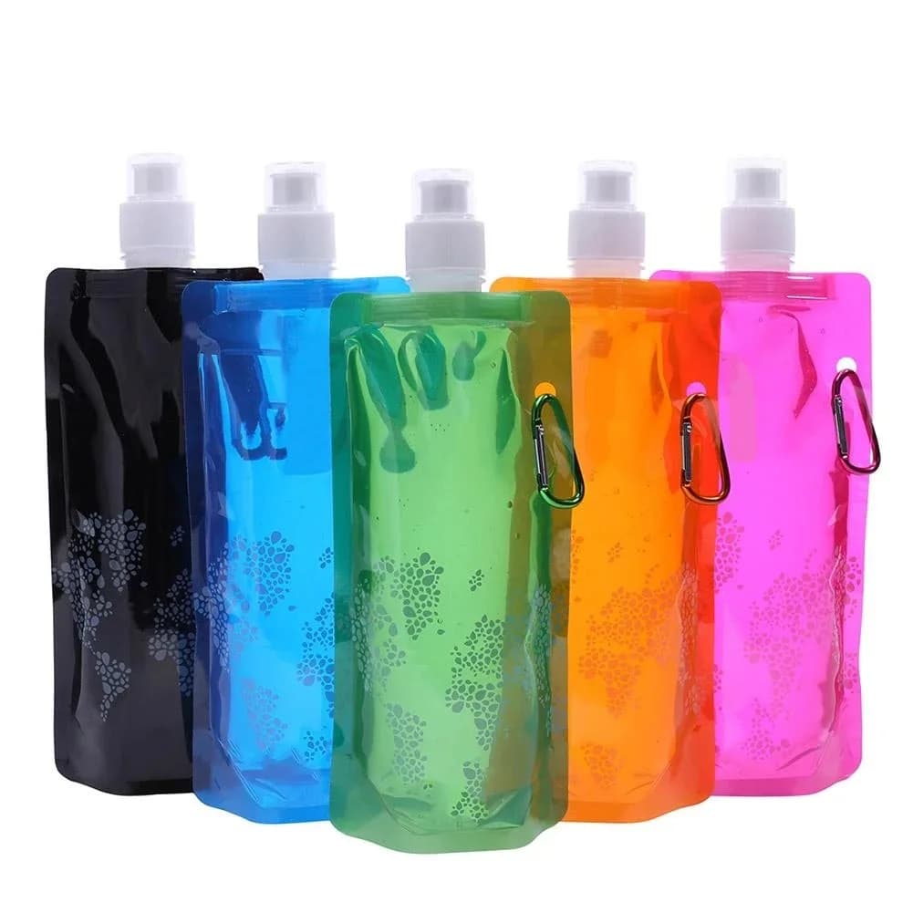 Bouteille d'eau pliable en silicone ultraléger portable, sac d'eau souple, fournitures de sport de p