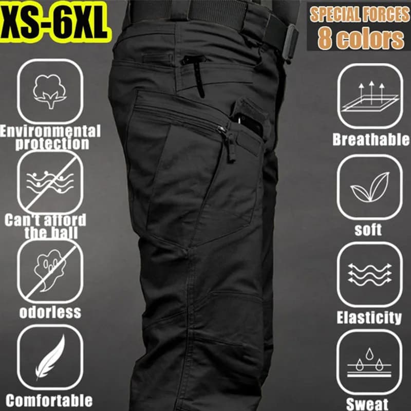 Pantalon Cargo tactique pour hommes, grande taille 6XL, pantalon de sport décontracté en plein air, 