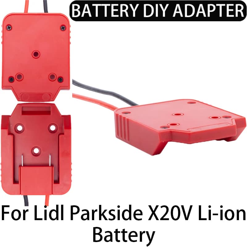 Adaptateur de bricolage pour Lidl Parkside X20V, adaptateur de batterie Li-Ion, connecteur de perfor