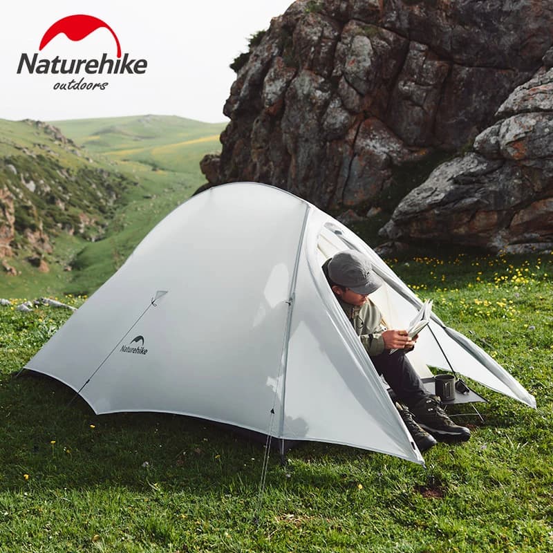 Natureifa-Tente de camping en plein air Cloud Up, sac à dos double couche, ultraléger, gel de pton 1