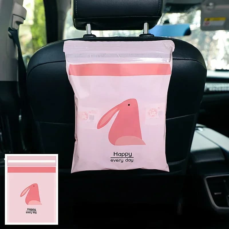 Sacs poubelles jetables pour voiture, 15 pièces, imperméables, adhésifs, pour toutes les surfaces in