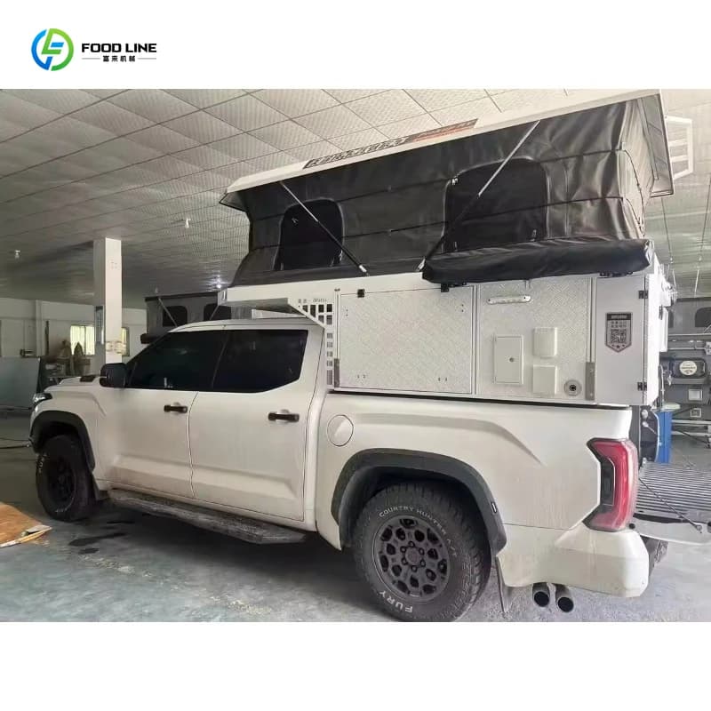 Tente de toit pliable personnalisée pour camion, design spacieux et durable avec support de toit pou