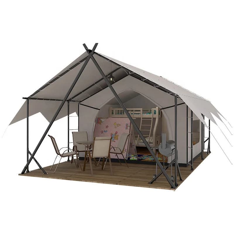Tente de camping en plein air