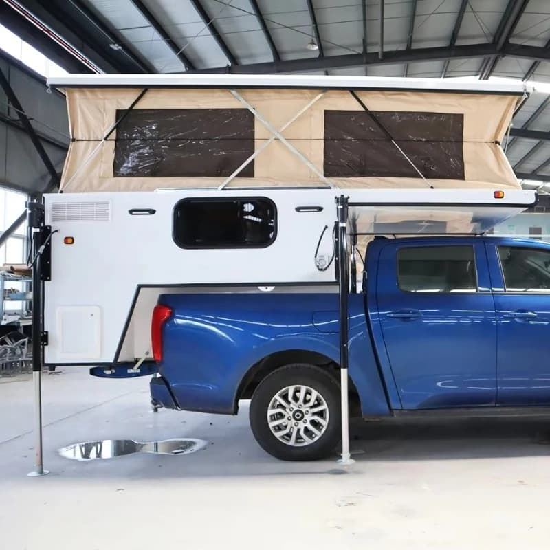 Tente de toit escamotable en aluminium personnalisée pour camions pick-up tout-terrain et remorques de camping d'aventure