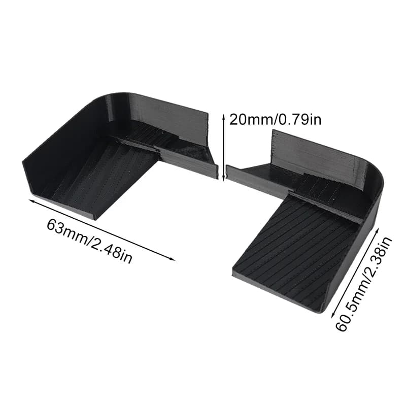 1 paire de canaux de drainage de toit de voiture pour Land Rover Defender 90/110, couvercles de défl