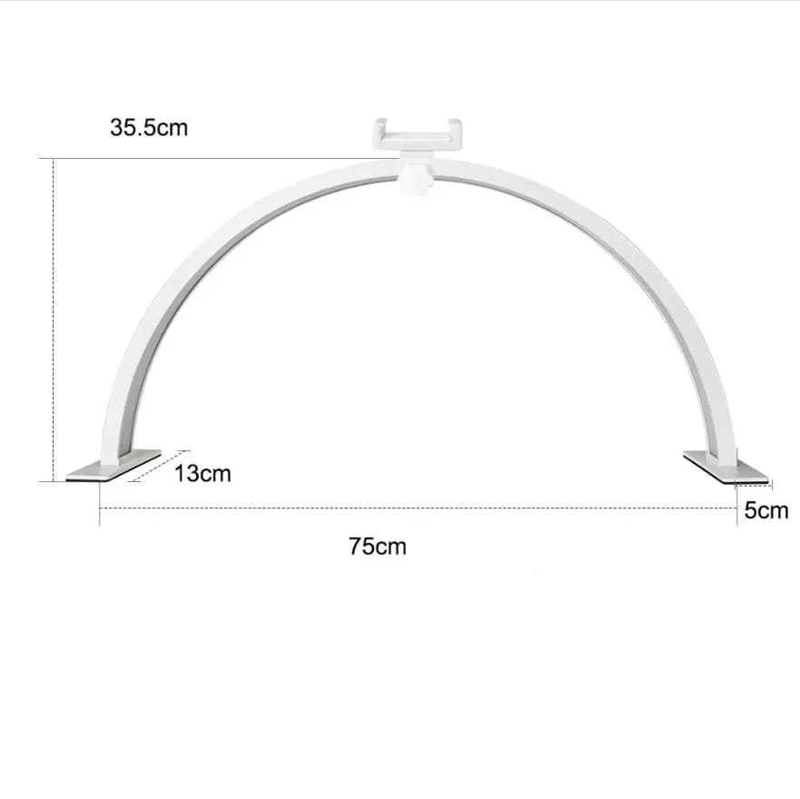 29,53 pouces LED Dimmable demi-lune lumière 39W 2700 K-6500 K demi-lune lampe de Table 3 Modes d'écl