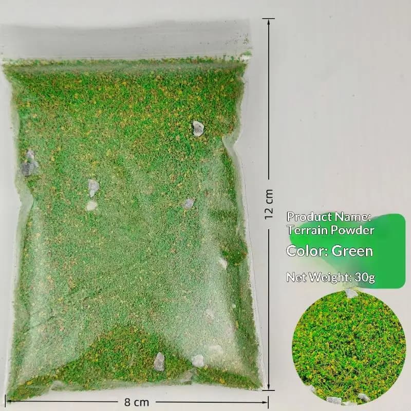 Table de sable de pelouse simulée, 30 g/sac, aménagement paysager Miniature avec végétation de pierr