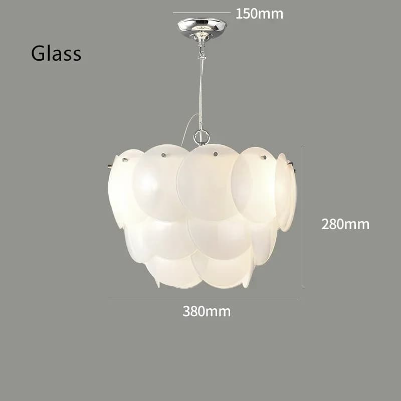 Lampe en céramique blanche au design danois moderne, lustre Pembridge, lumière qualifiée ale créativ
