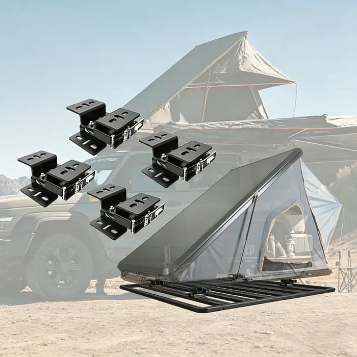 Supports de fixation de tente à dégagement rapide pour toit, 4 pièces, haute performance, portables, robustes, accessoires de remplacement pour activités de plein air