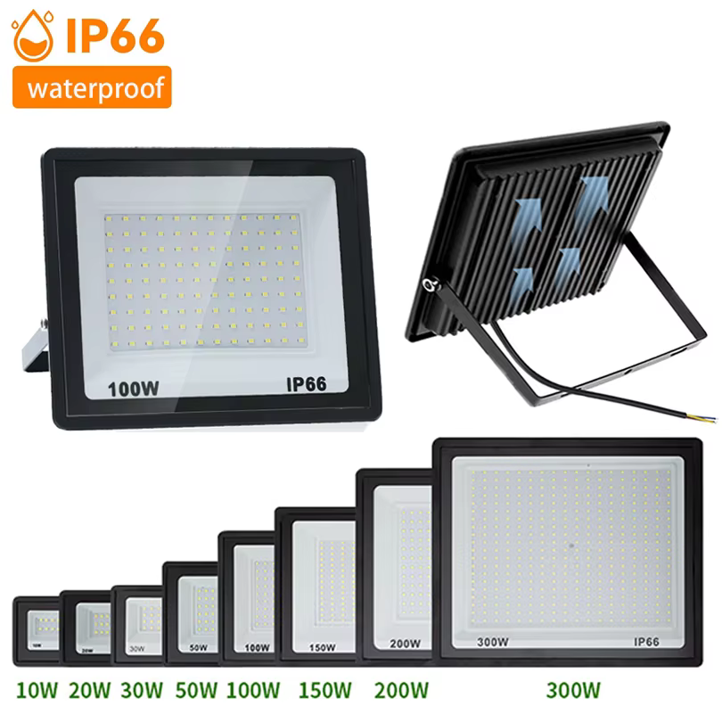 Éclairage LED 10W 20W 30W 50W 100W projecteur 220V étanche IP66 mur extérieur jardin projecteur réfl