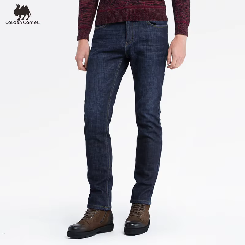 Pantalon de randonnée GOLDEN CAMEL pour homme – Micro-élastique, délavé, taille mi-haute, décontract