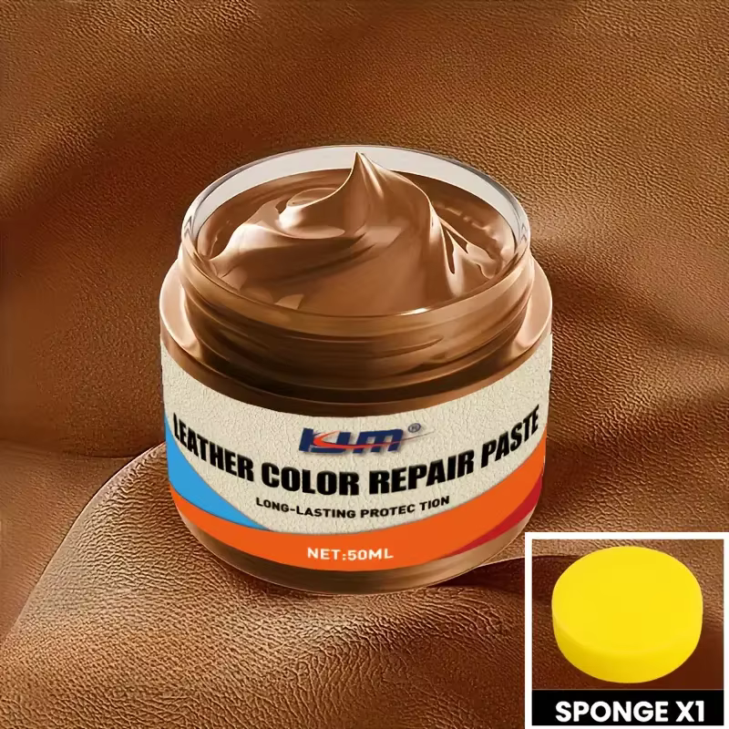 Crème réparatrice de couleur pour cuir – Colorant polyvalent pour chaussures, sacs, canapés et cuir 