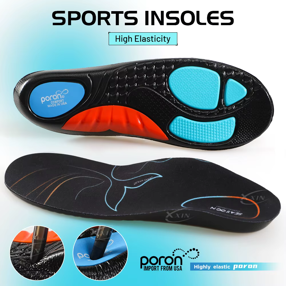 【Xxin】 semelles intérieures de chaussures de soutien de la voûte plantaire Sport Poron semelle intér