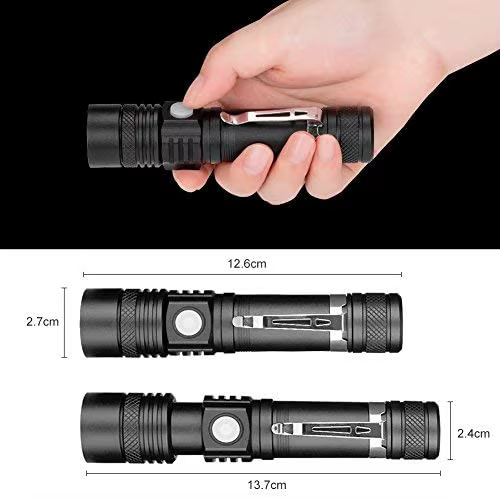 Pocketman lampes de poche LED lampe de poche Rechargeable USB torche de vélo lampe de poche étanche