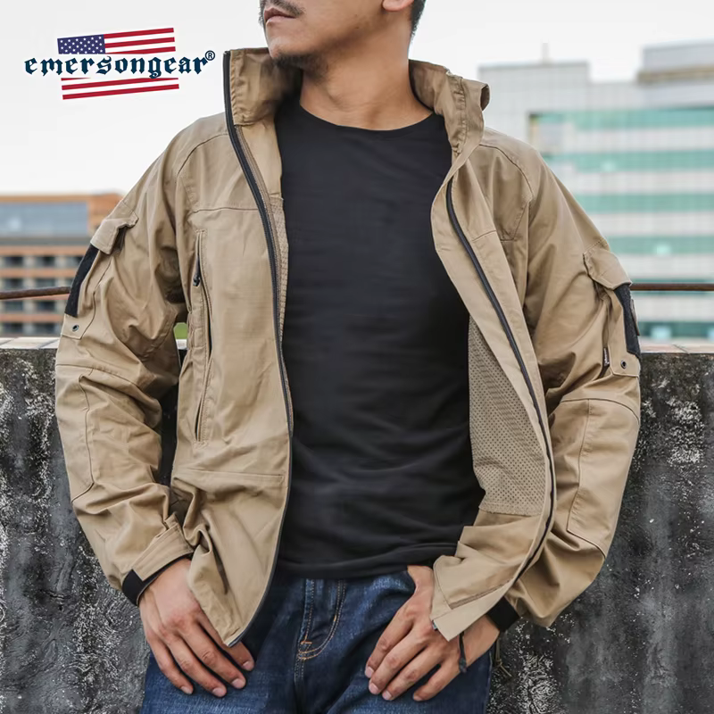Levez songear-Veste coupe-vent de protection PCU pour homme, vêtement d'extérieur décontracté, warga