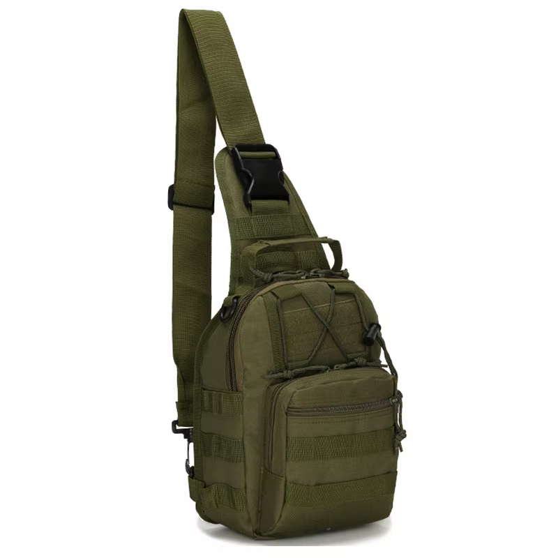 Sac à bandoulière tactique Oxford étanche 800D, petit sac de poitrine, sac à dos de sport de plein a