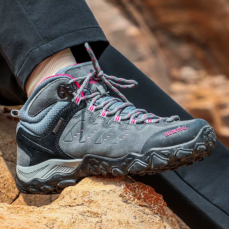 HUMTTO – chaussures de randonnée en cuir pour femmes, baskets imperméables pour Camping en plein air