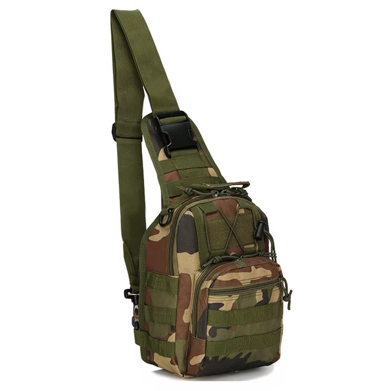 Sac à bandoulière tactique Oxford étanche 800D, petit sac de poitrine, sac à dos de sport de plein a