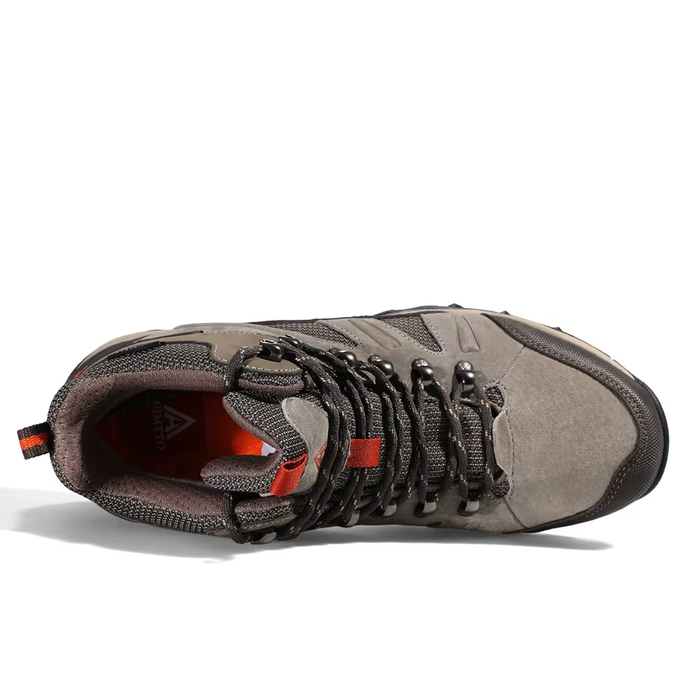 HUMTTO – baskets de randonnée en cuir pour hommes, chaussures de Sport d'extérieur, bottes tactiques