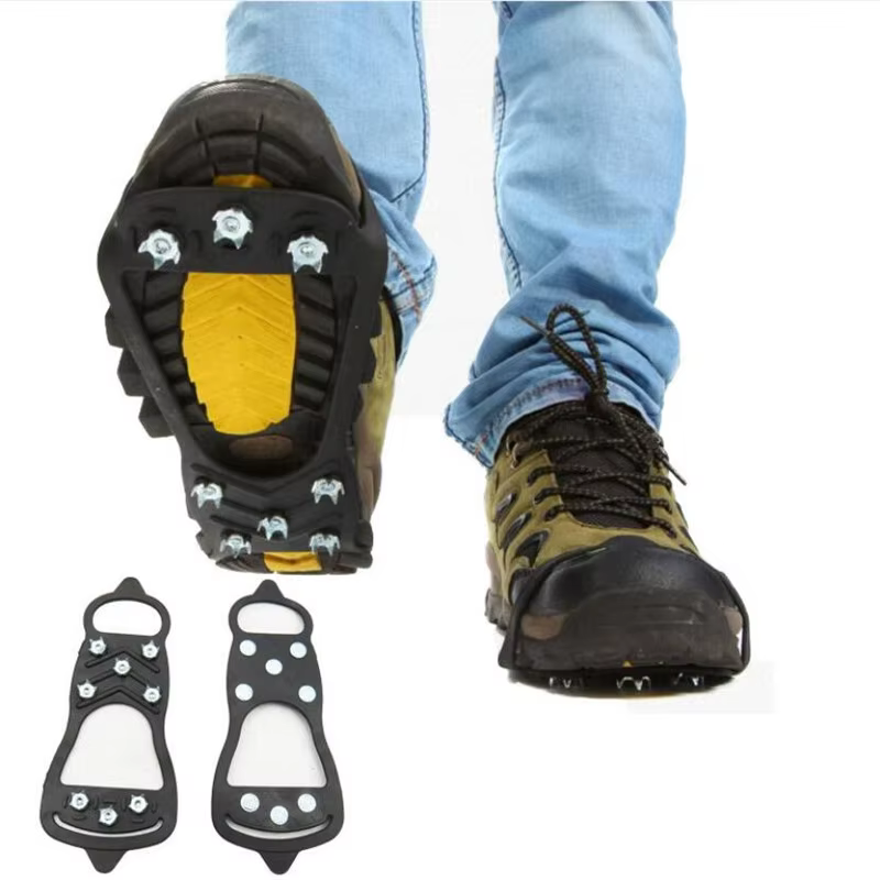 1 paire de crampons d'escalade professionnels à 8 pointes, antidérapants, pour la glace, la neige, l