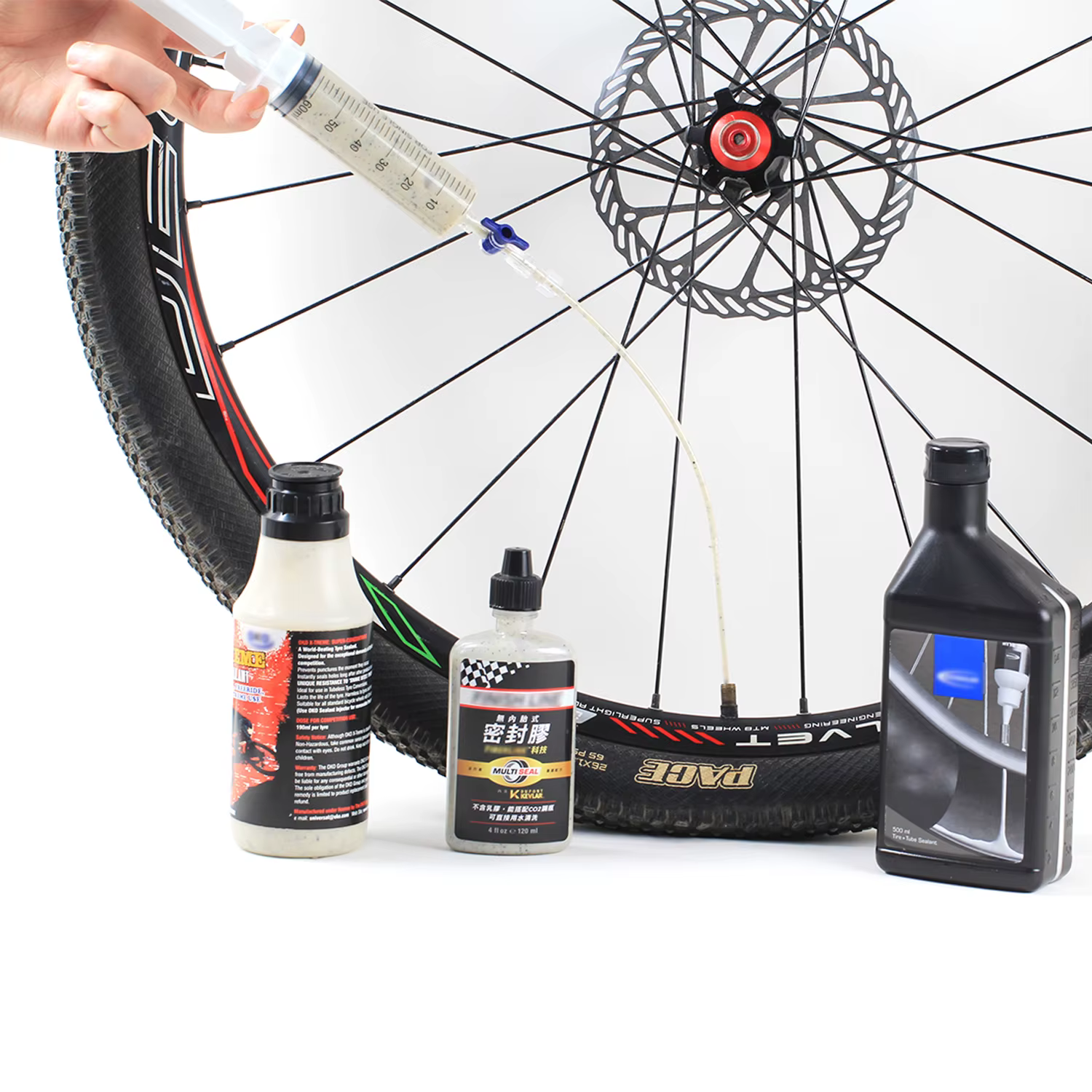 Risque RL225 vélo vélo Tubeless pneu scellant injecteur outil d'injection seringue Schrader Presta V