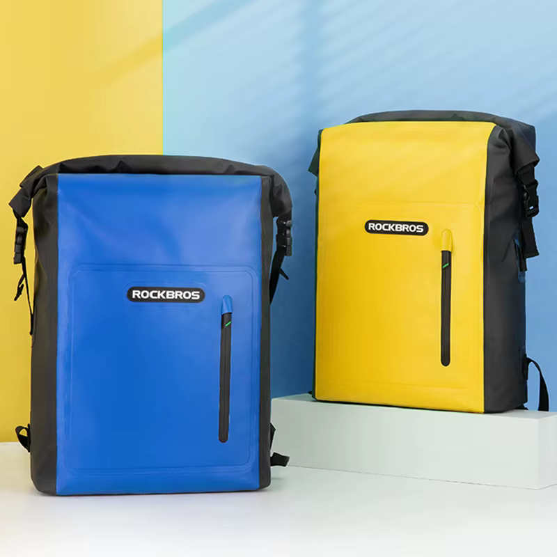 ROCKBROS-Sac de plage étanche pour homme et femme, sacoche de vélo, de natation, en PVC, de voyage, 