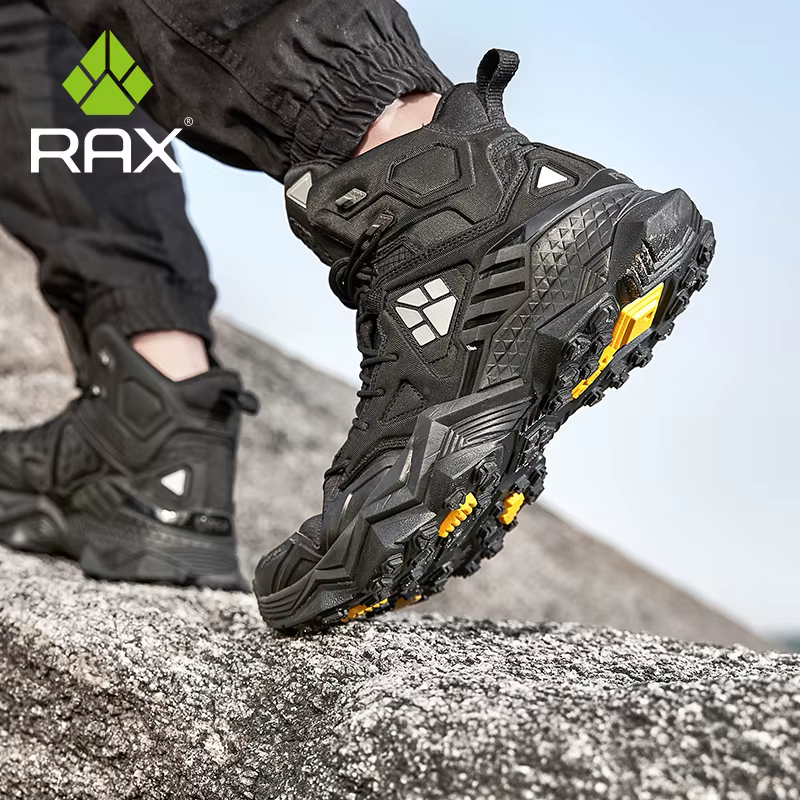 Rax-Chaussures de Randonnée Imperméables pour Homme, Bottes d'Escalade en Plein Air, de Camping, de