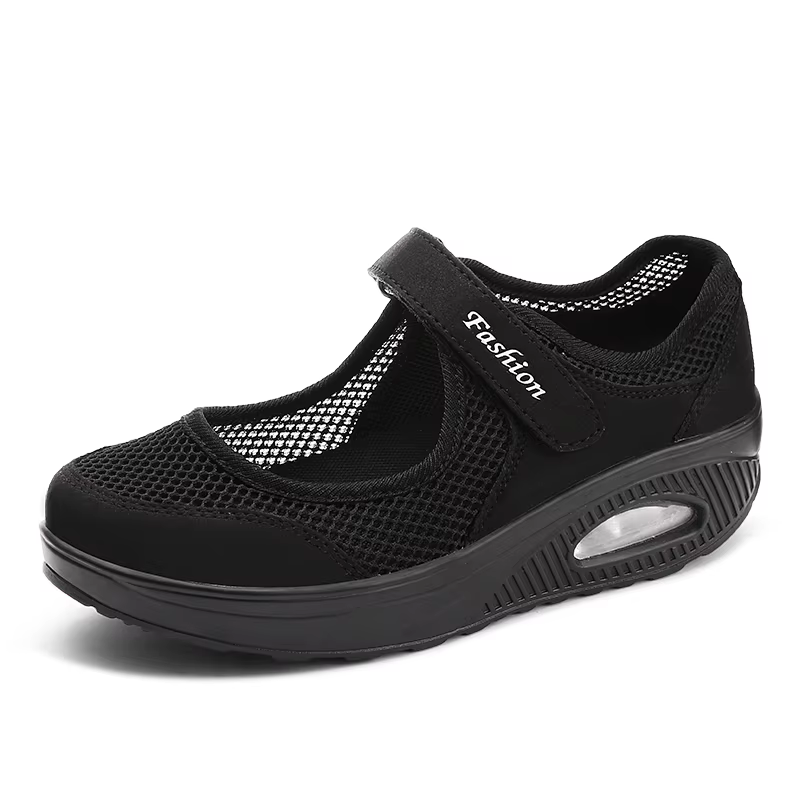 Chaussures de Tennis respirantes pour femmes, baskets à coussin d'air avec boucle à crochet, semelle
