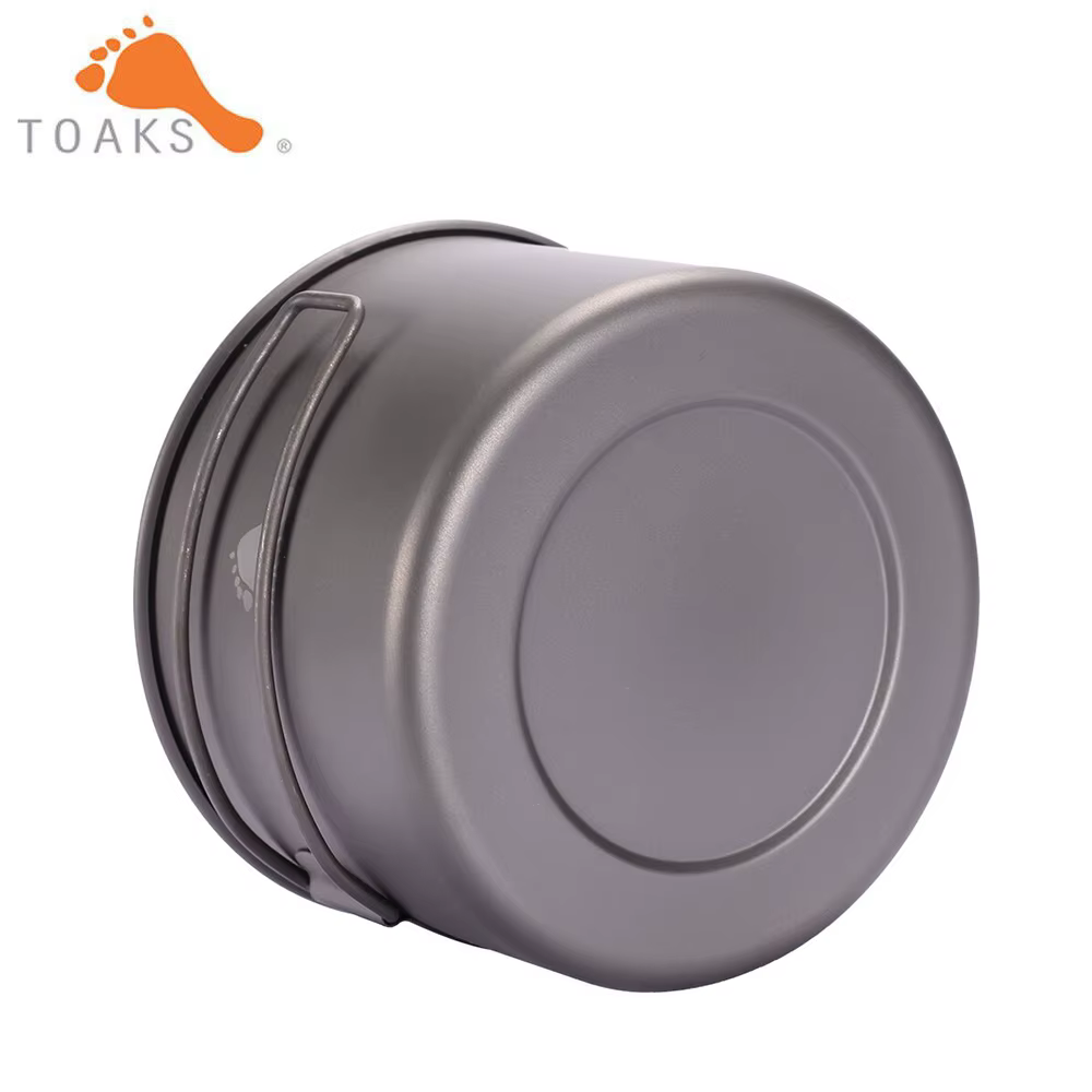 TOAKS – bol de Camping en titane avec poignée pliante, vaisselle légère et Portable de 550ml