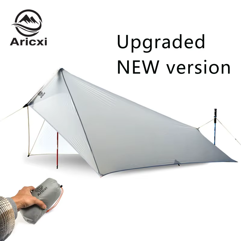 Bâche de tente ultralégère imperméable en Nylon, revêtement en Silicone 15d, abri de Camping, auvent
