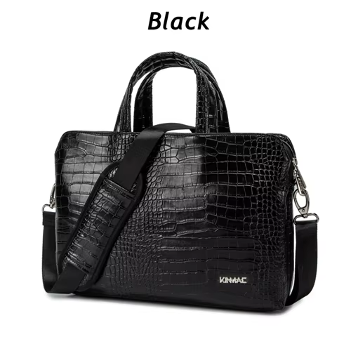 Sacoche pour ordinateur portable en cuir PU pour homme et femme, sac à main de marque, étui pour Mac
