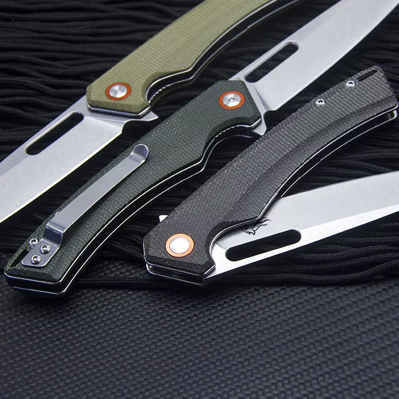 ETIGER FT957 wiches couteau pliant, manche en fibre AREX, camping en plein air, chasse, pêche, rando