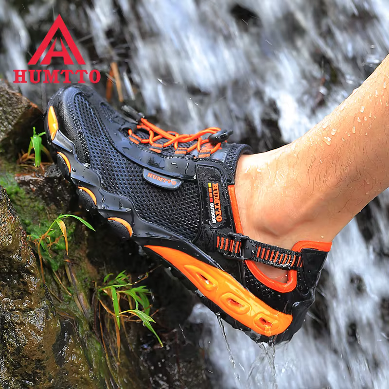 HUMTTO-Chaussures de Randonnée d'Été pour Homme et Femme, Baskets de Trekking en Plein Air, Escalade