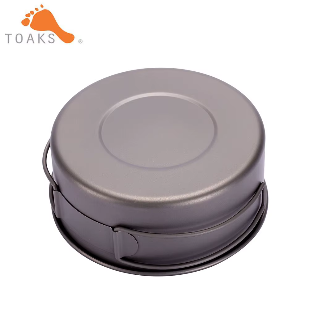 TOAKS – bol de Camping en titane avec poignée pliante, vaisselle légère et Portable de 550ml