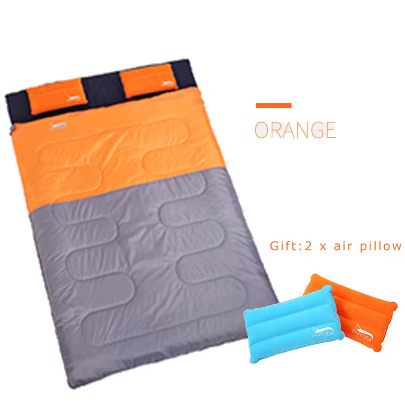 Desert & Fox Sac de couchage pour 2 personnes pour couple, famille, sacs de couchage de camping port