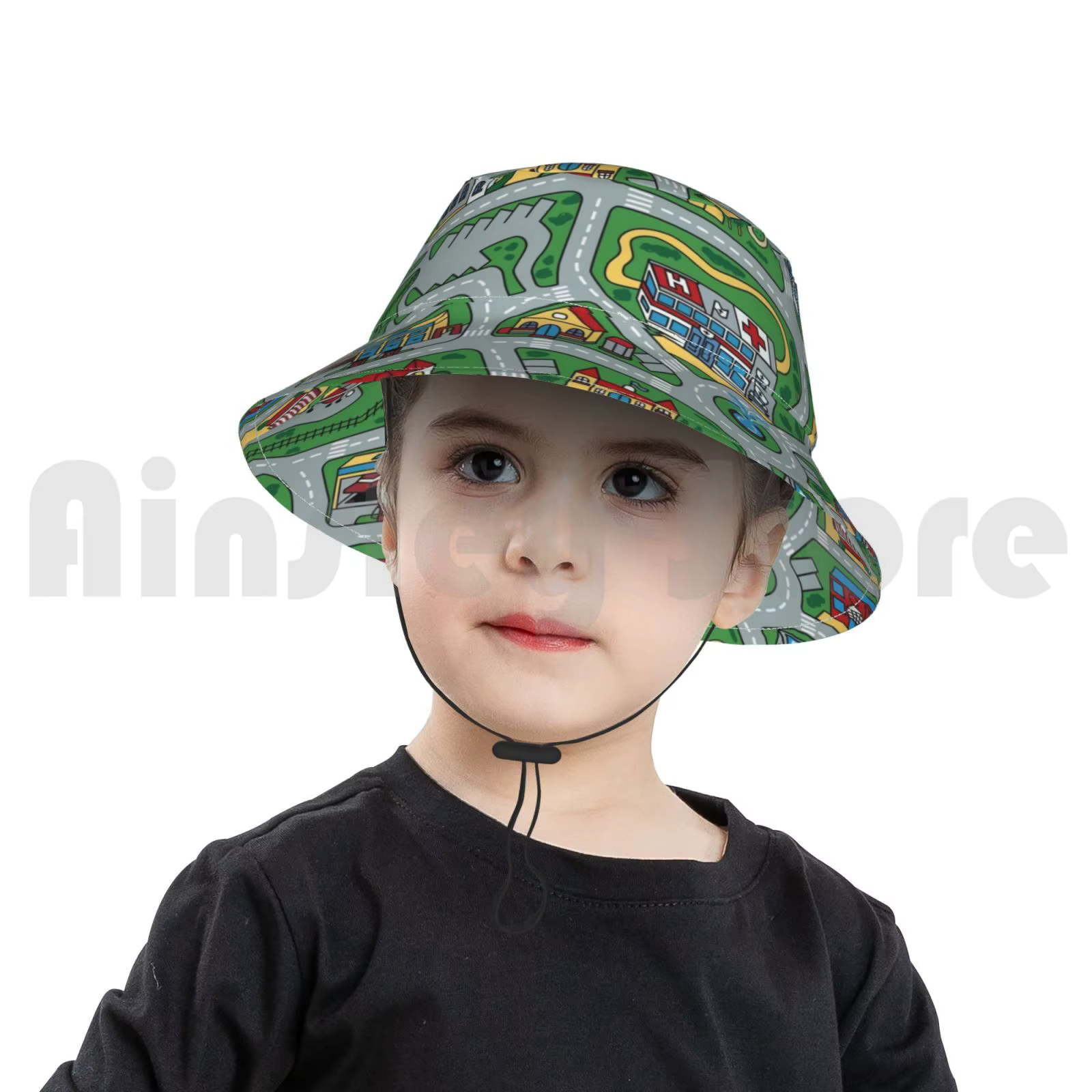 Car City Carpet Road Lea 90S Toy, Nosttopic Toy, Sun Hat, Pliable UV Protection, 90S Kids Remember N