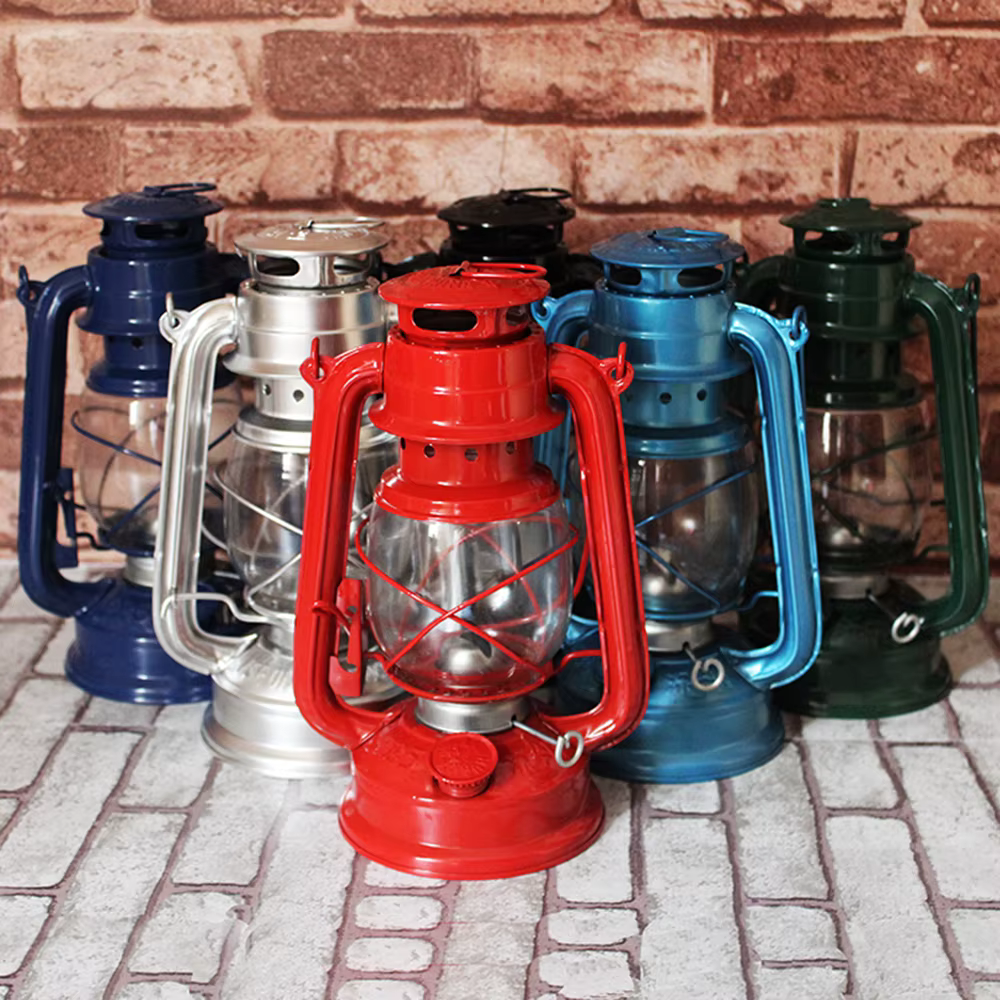Lampes à mèche de 19 cm, lanternes à huile, lampes d'urgence pour l'extérieur, alimentées au diesel