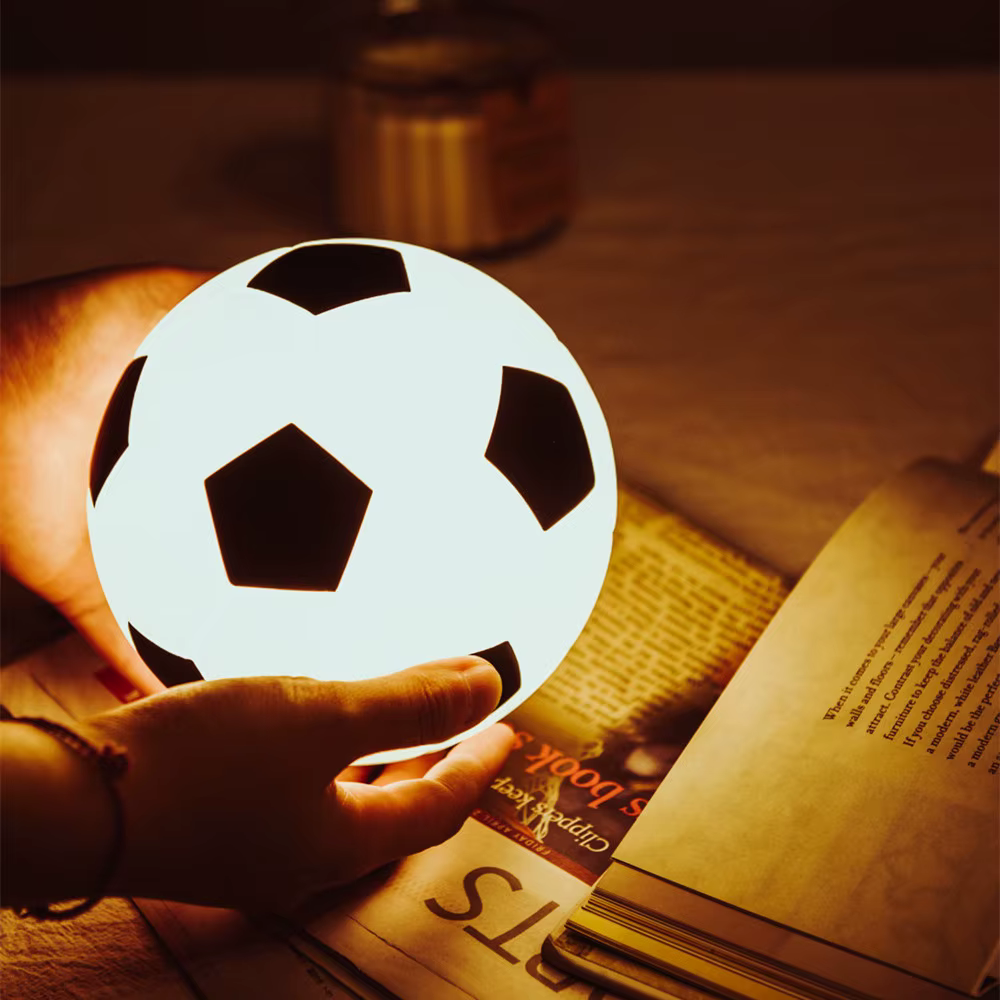 Veilleuse LED aste USB avec capteur tactile pour enfants, lampe boule de silicone étanche, lumière à