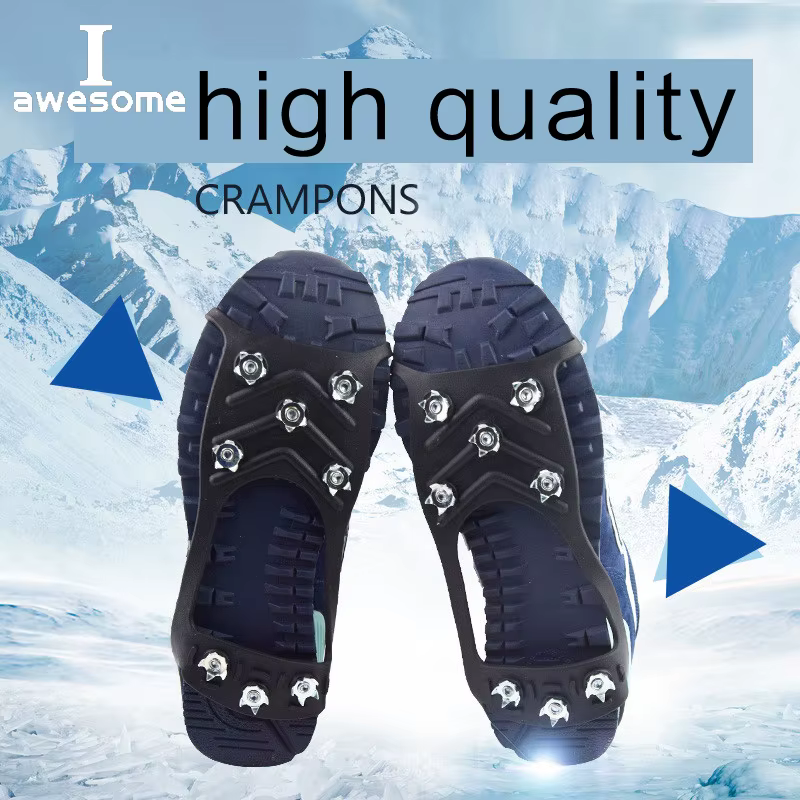 Pince à glace pour chaussures, crampons à neige, anti-alde, randonnée, pointes de traction, flotteur