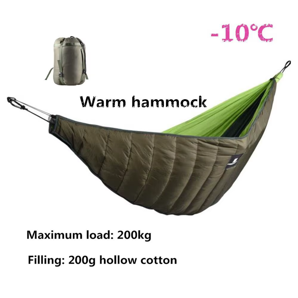 Sac de couchage chaud en plein air, hiver, hamac, sous-couette, couverture chauffante pour Camping e
