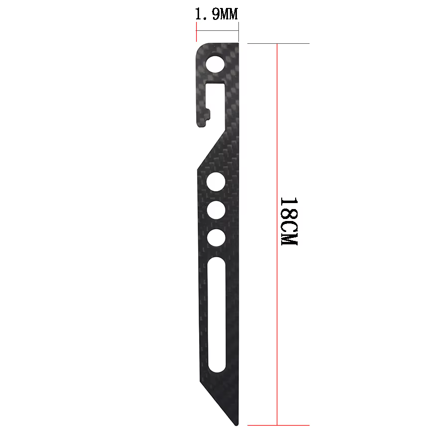 Piquet de tente ultraléger, piquet de tente de 13.3g, 7 pouces, 18cm, en fibre de carbone, sol sablé