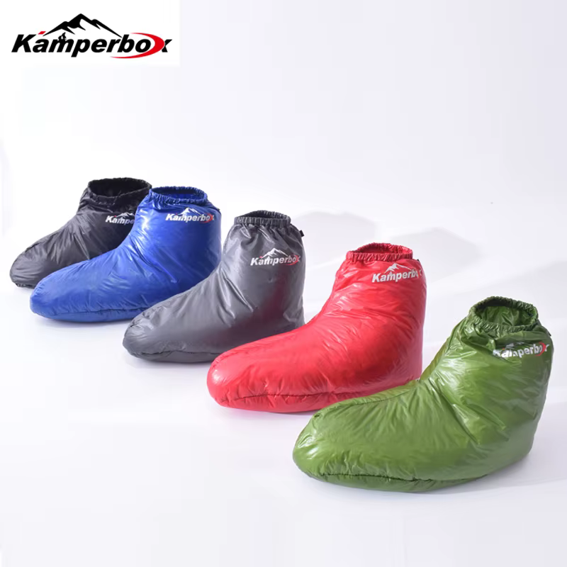 Kamperbox – pantoufles et chaussettes de Camping, chaussons pour sac de couchage, AQ3