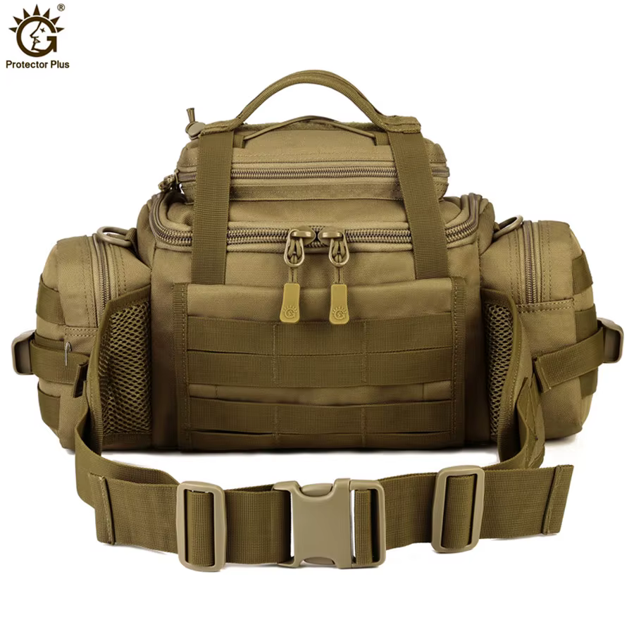 Sac de taille tactique en Nylon pour hommes, bouteille d'eau de randonnée, pochette pour téléphone, 